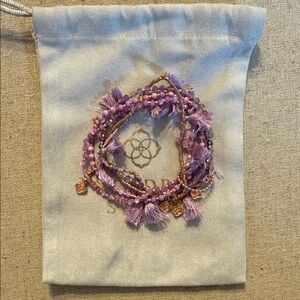 Kendra Scott Purple Beaded Bracelet